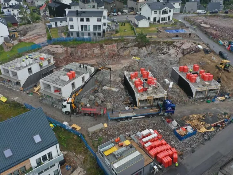 Bauroc lättbetong i nytt bostadsprojekt