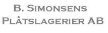 B. Simonsens Plåtslageri AB logotyp