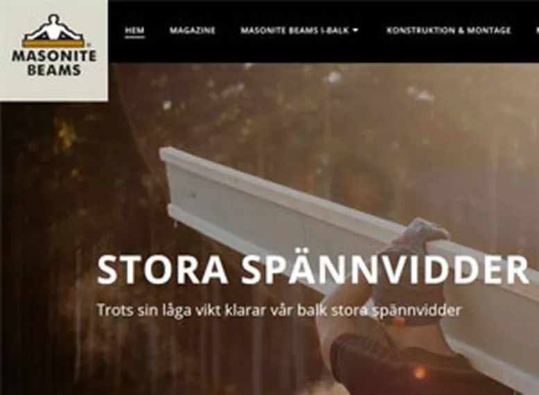 Nyhet! Dimensionera Masonite Beams lättbalk i Svenskt Träs dimensioneringsprogram!
