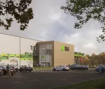 Smidmek (en del av Peab byggsystem) uppför stomme ...