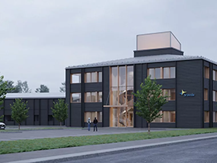 Contractor bygger spektakulära kontorslokaler åt Umeå Logistikpark