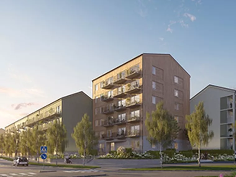 Derome bygger bostäder i Skellefteå