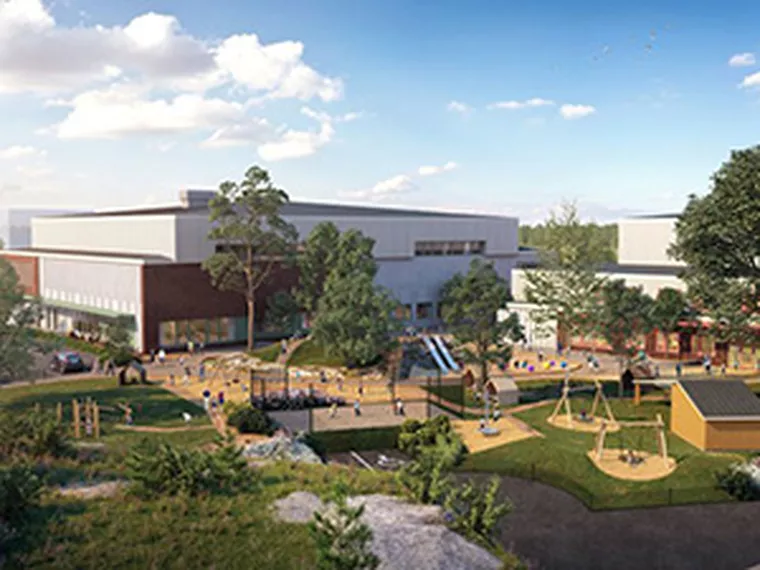 Peab bygger ny skola och sporthall i Älta