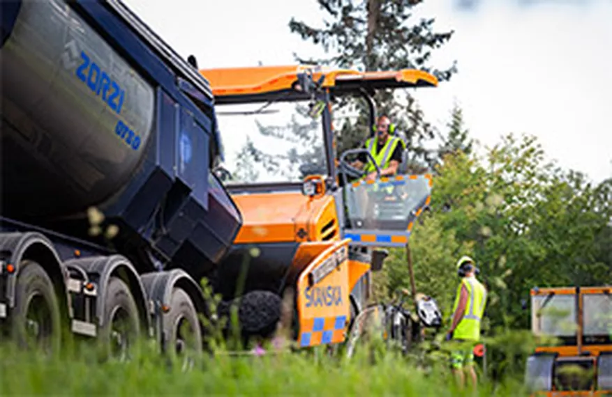 Dalarna först med klimatneutral asfalt