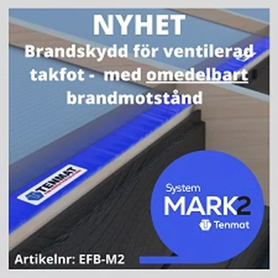 Brandskydd för ventilerad takfot - med omedelbart brandmotstånd