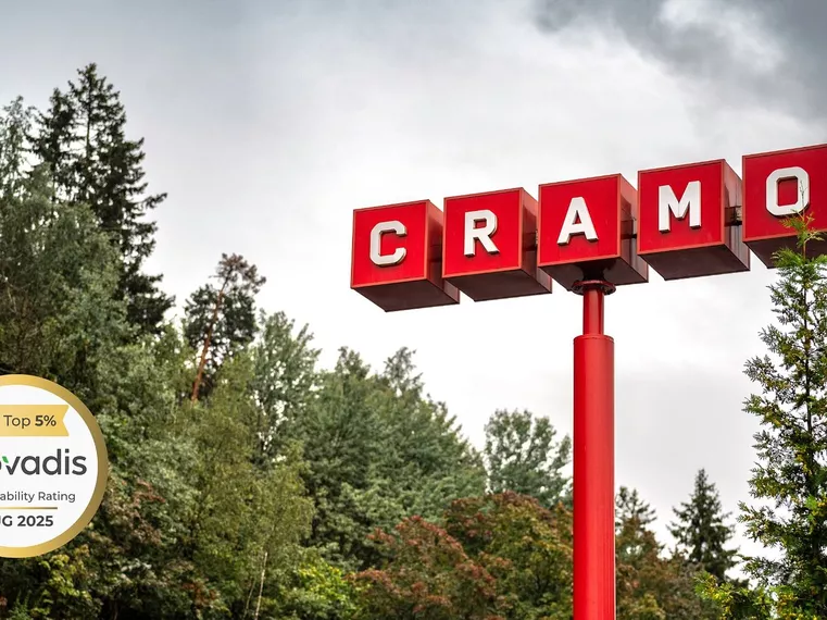Cramo bland topp 5% – tilldelas återigen guldstatus av EcoVadis