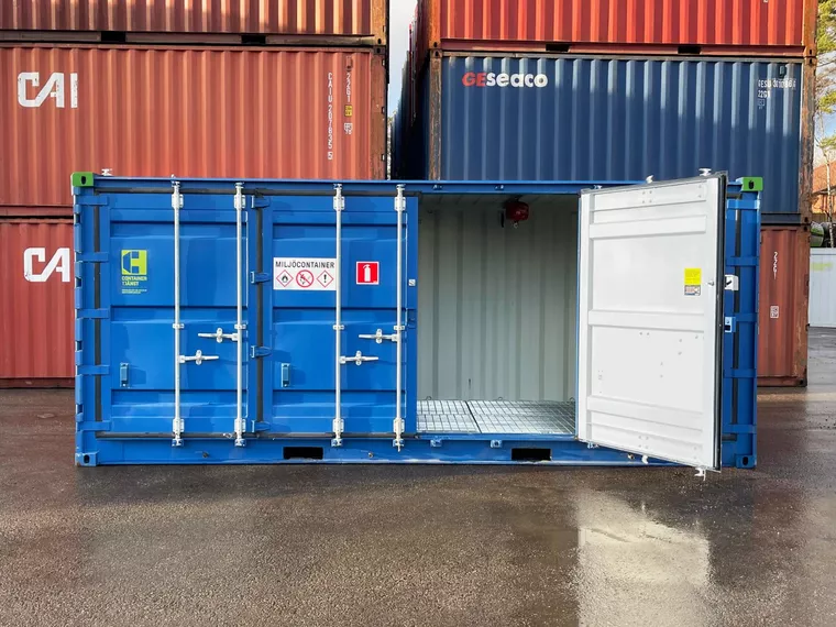 Containertjänst lanserar miljöcontainer 20 fot open side med 1700 liters uppsamling