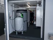 Mobil panncentral i container säkrar värme och vat...